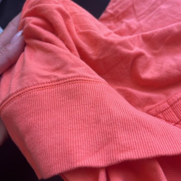 NIKE Retro Henley Orange/Peach Athletic Performance Hoodie Medium - Picture 4 of 4